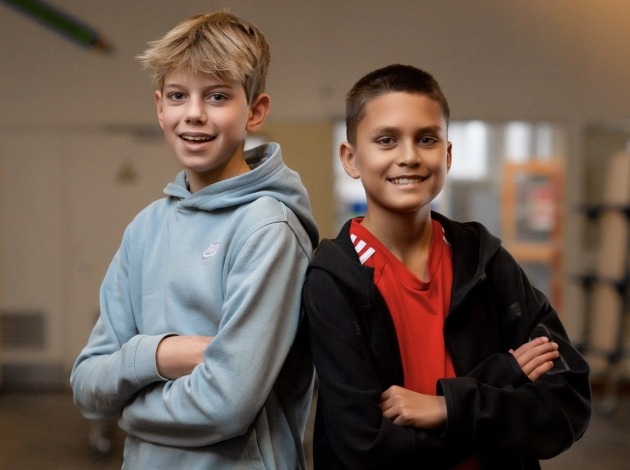 Blije brugklassers